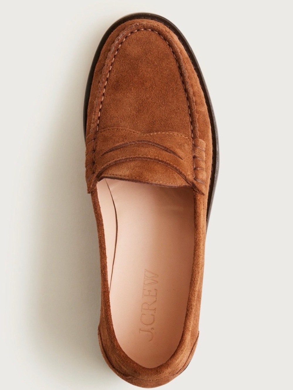 J. Crew Classic  penny loafer Brun suede retails for $250 s8.5 - Picture 3 of 8